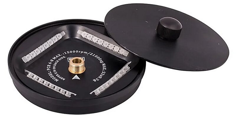 Rotore ad angolo fisso PCR 4-8 (4 strip da 8)fornito di coperchio. SOLO per NEYA 16-16R